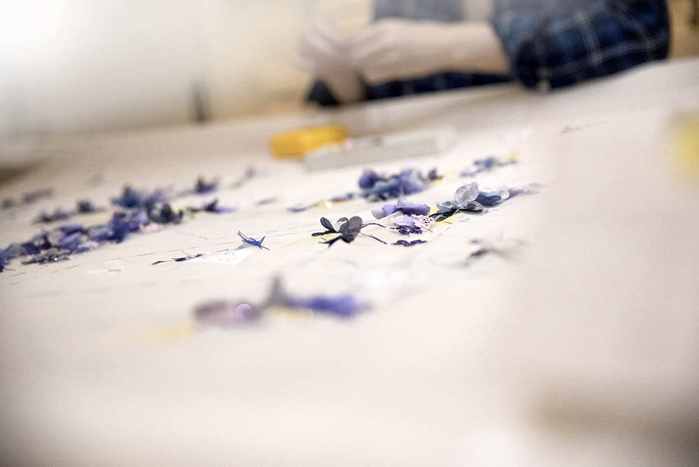 造花　オートクチュール　刺繍　お教室